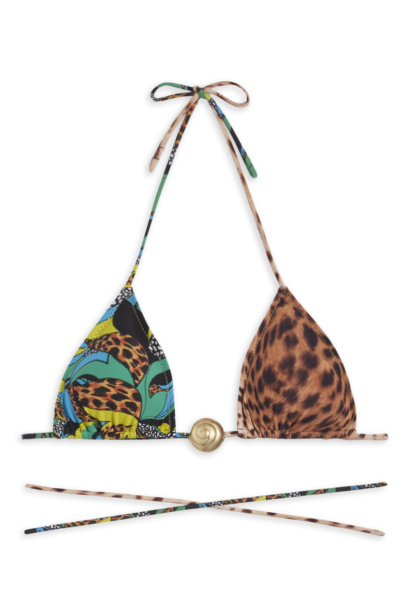 Miami Bikini Top // 3 Tone Prints - Reina Olga - BIKINI SET