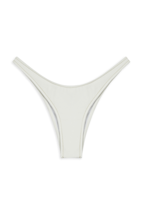Brigitte Bikini Bottom // White Suede - Reina Olga - BIKINI