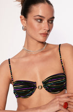 Hammond Bikini Top // Lurex Stripes - Reina Olga - BIKINI SET