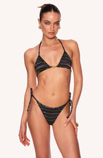 Splash Bikini Top // Lurex Stripes - Reina Olga - BIKINI SET