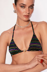 Splash Bikini Top // Lurex Stripes - Reina Olga - BIKINI SET