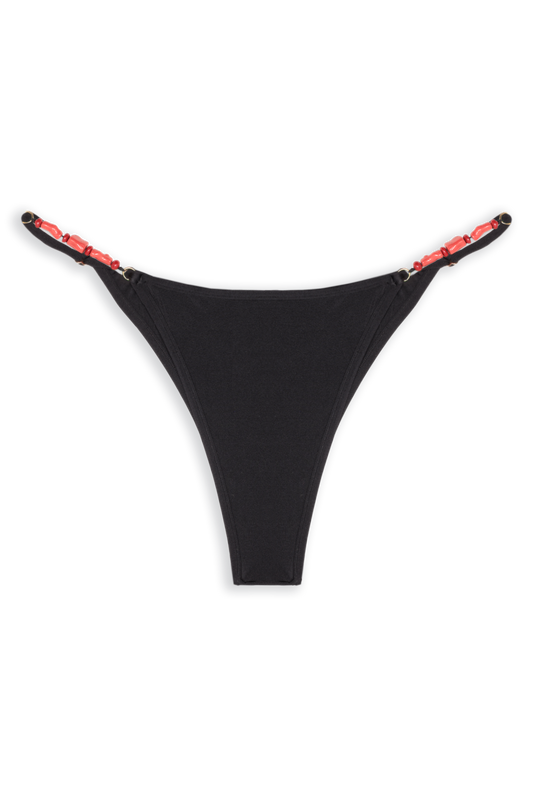 Coralli Bikini Bottom // Black Shiny - Reina Olga - BIKINI SET