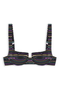 Brigitte Bikini Top // Lurex Stripe - Reina Olga - BIKINI SET