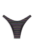Brigitte Bikini Bottom // Lurex Stripes - Reina Olga - BIKINI