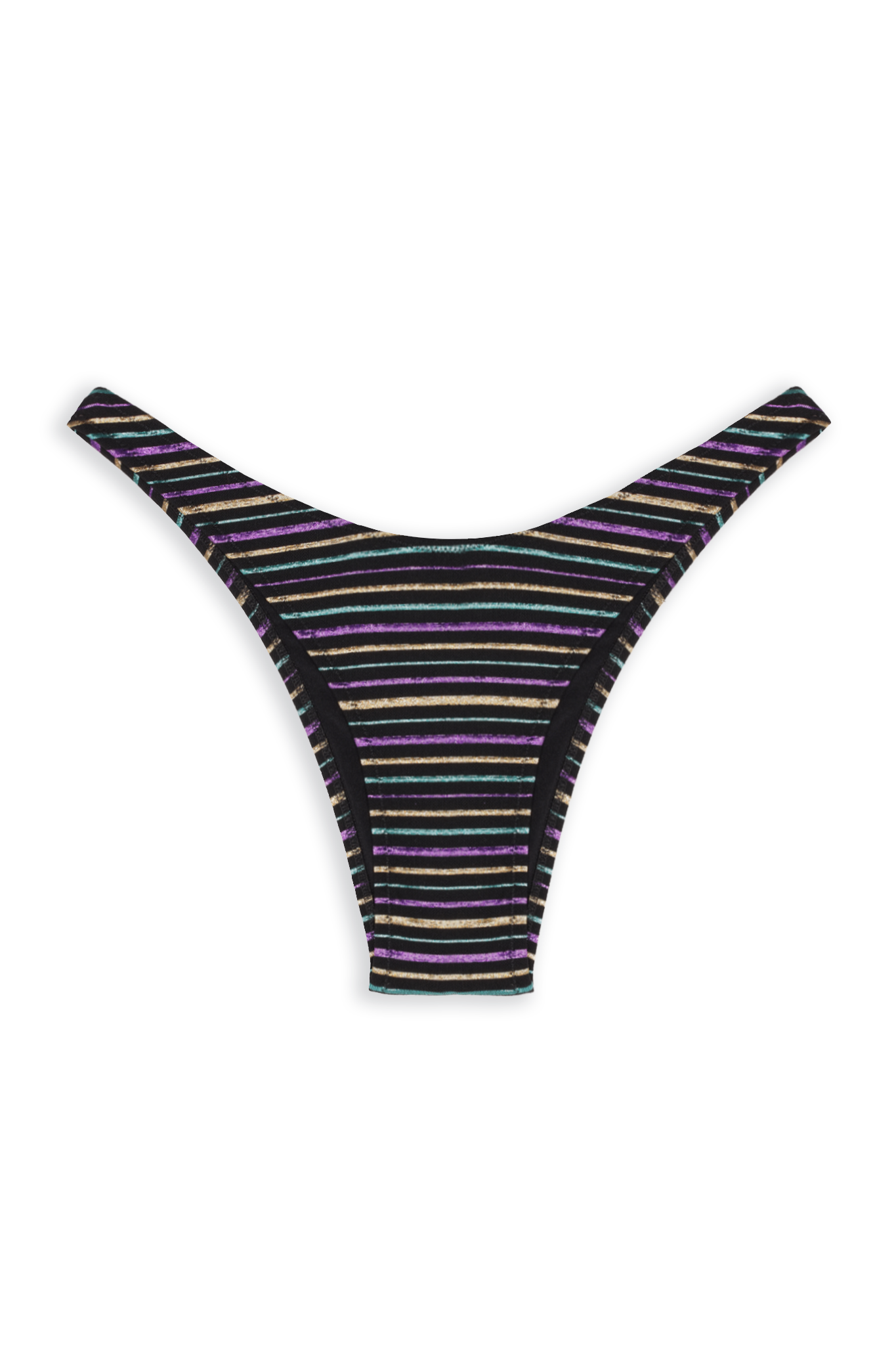 Brigitte Bikini Bottom // Lurex Stripes - Reina Olga - BIKINI