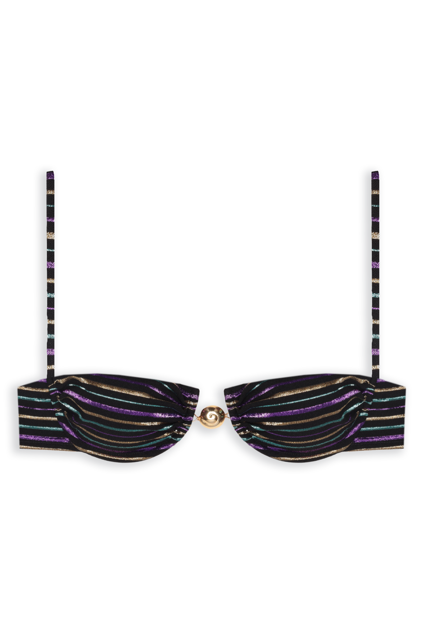 Hammond Bikini Top // Lurex Stripes - Reina Olga - BIKINI SET