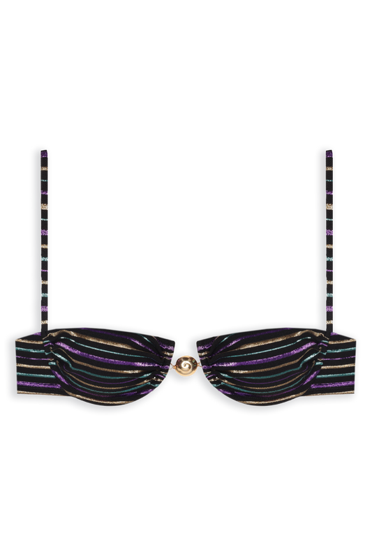 Hammond Bikini Top // Lurex Stripes - Reina Olga - BIKINI SET