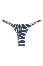Scrunchie Bikini Bottom // Blue Zebra - Reina Olga