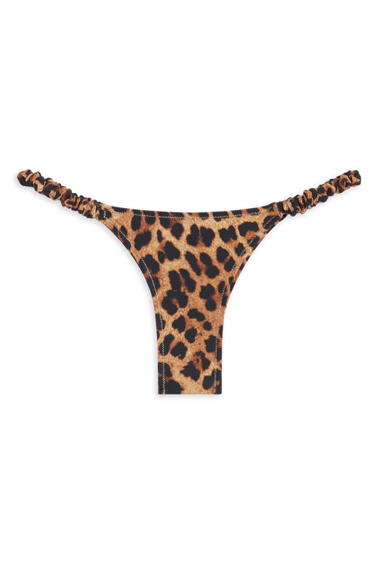 Scrunchie Bikini Bottom // Ghepardo Print - Reina Olga