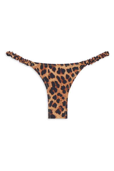 Scrunchie Bikini Bottom - Ghepardo Print| Reina Olga