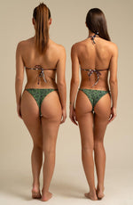 Splash Bikini Bottom // Texas Green Print - Reina Olga