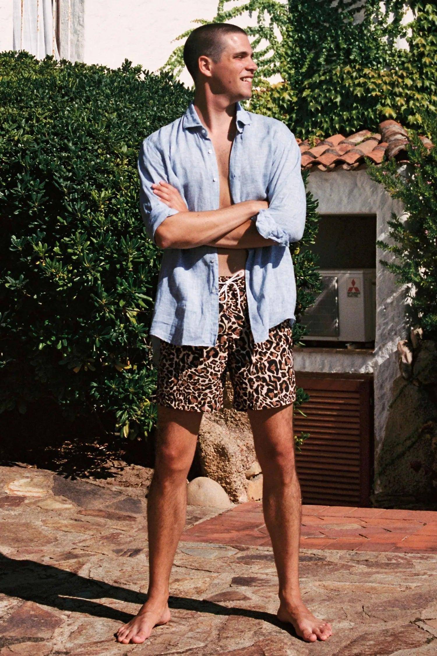 Ercole swim trunk // Brown Leo - Reina Olga - SHORTS