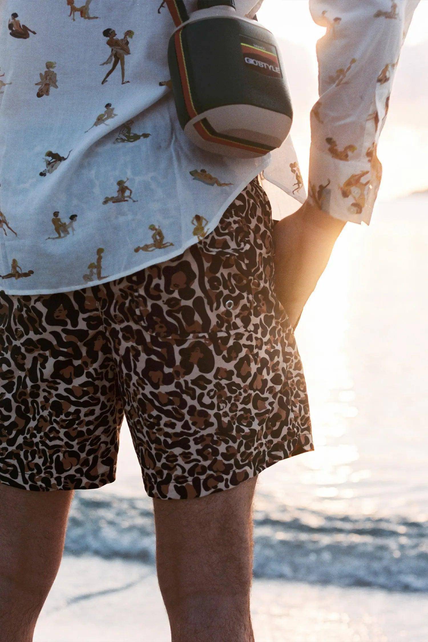 Ercole swim trunk // Brown Leo - Reina Olga - SHORTS