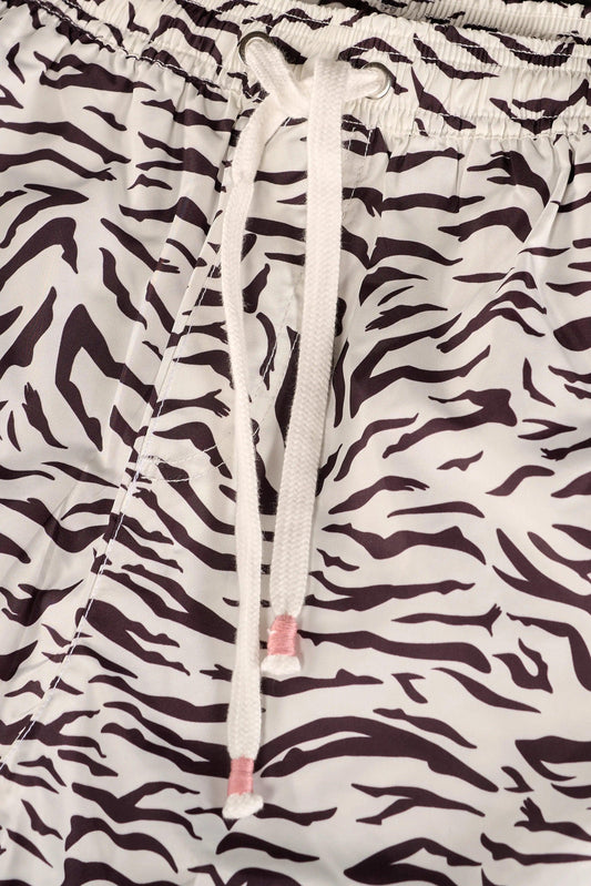 Ercole swim trunk // White brown Tiger - Reina Olga- SHORTS